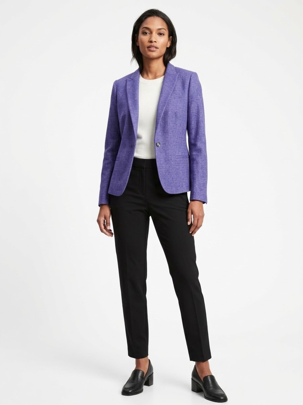 Banana Republic Purple Tailored Women's Blazer